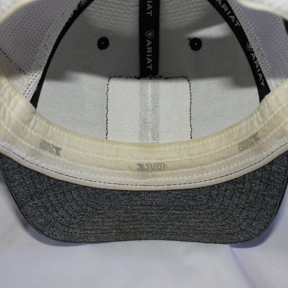 Ariat Men's Flexfit 110 Mexican Flag Gray Trucker Hat Cap One Size Snapback - Picture 7 of 12